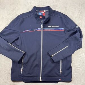 BMW Motorsport Soft ShellFull Zip Jacket Size XXL Fits Like XL Racing🔥
